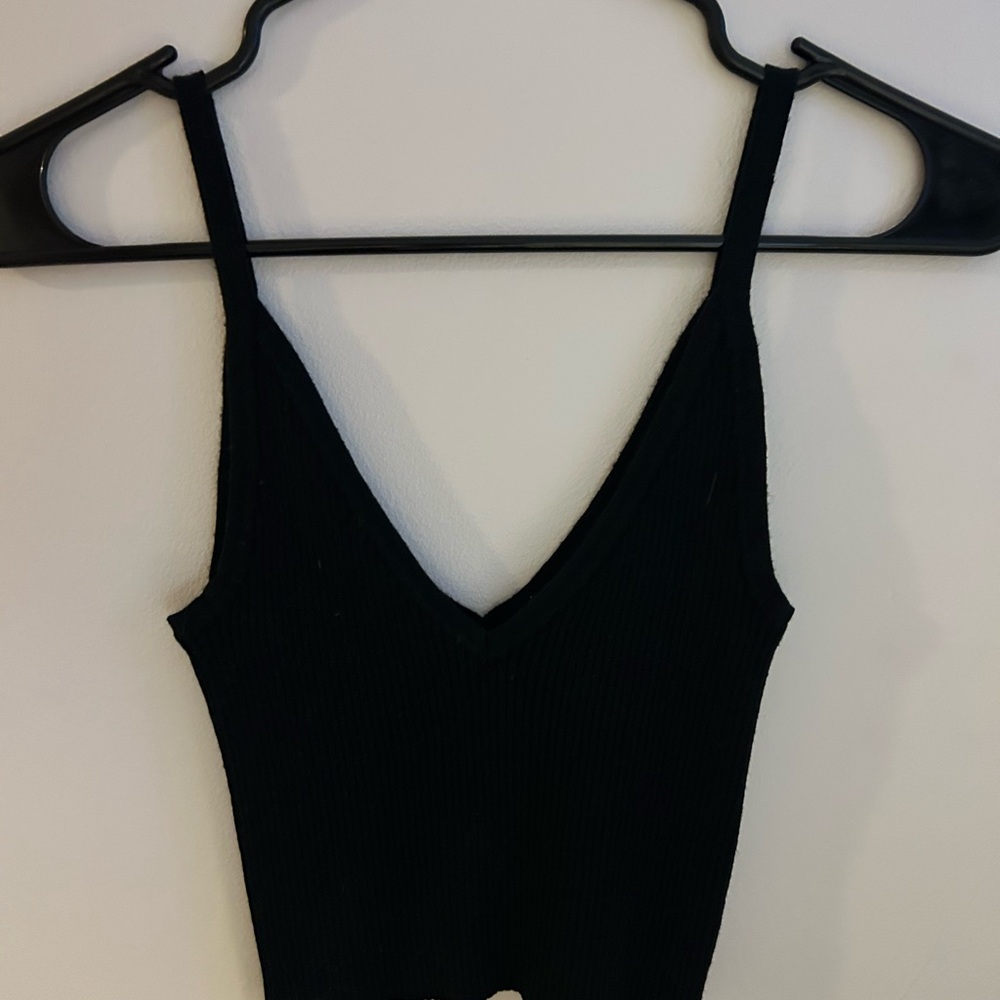 Twik Black Ribbed Camisole